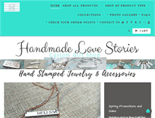 Tablet Screenshot of handmadelovestories.com